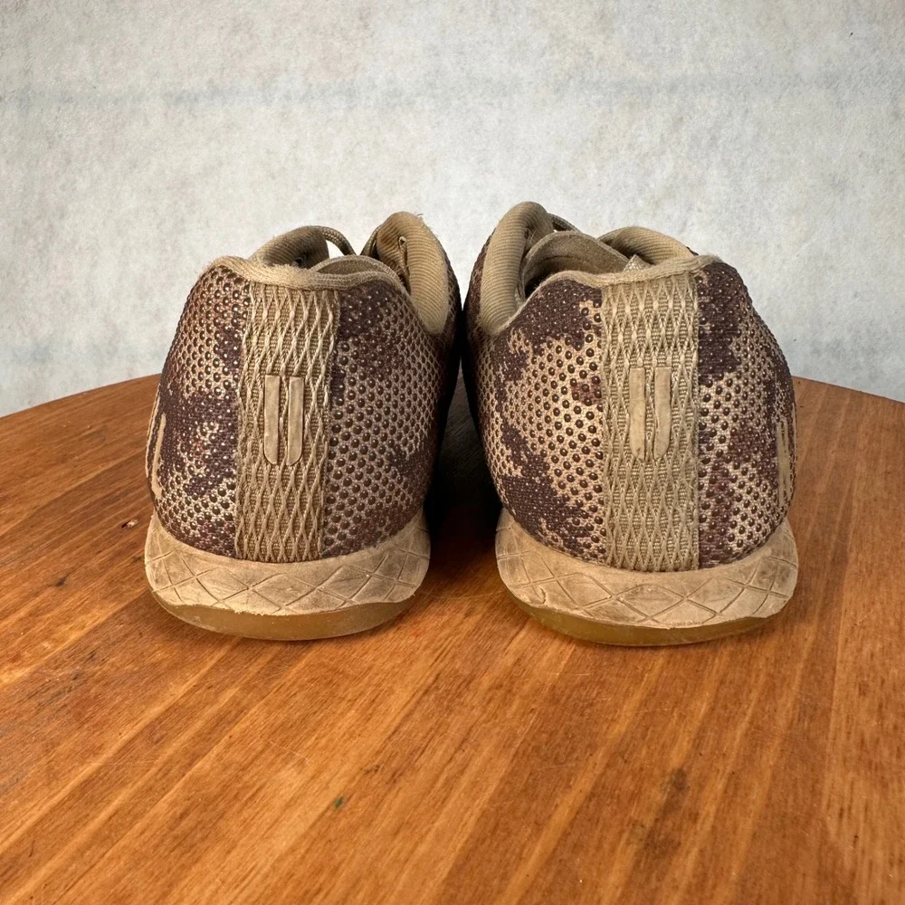 NOBULL SuperFabric Trainer Mens 7.5 Womens 9 Brown Camo Good Cross Training Shoe